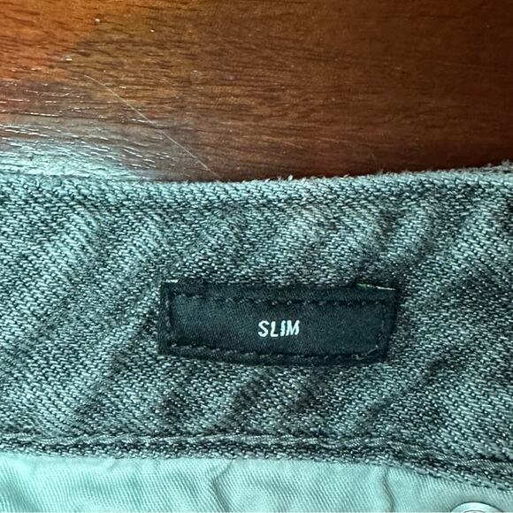 Bonobos Slim Grey Gray Mens Jeans 32 x 30 Casual Organic Cotton Blend Distressed - Picture 10 of 16